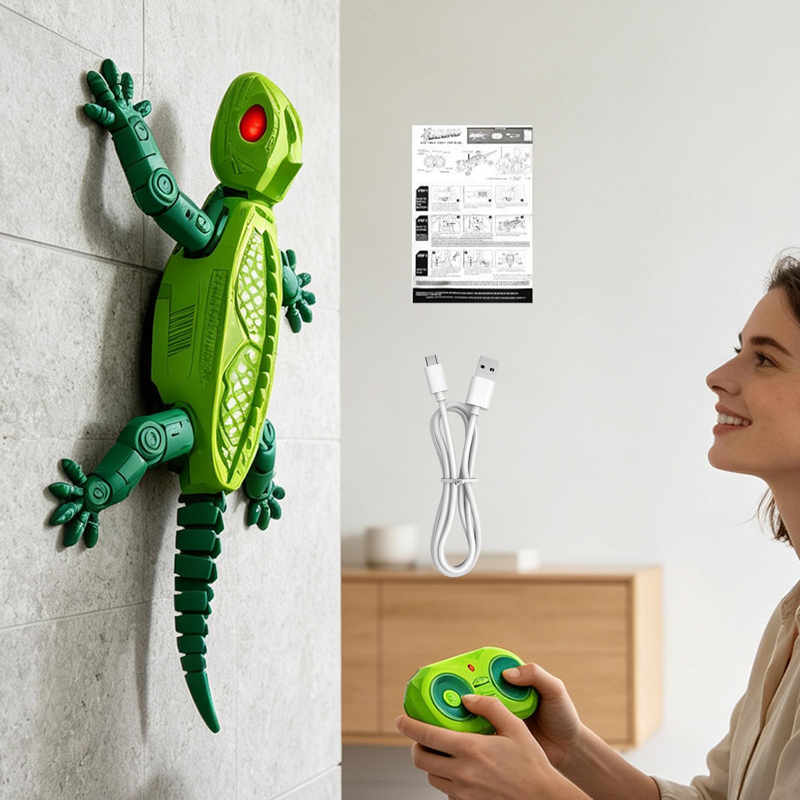 Gecko Lighting & Decor - RC Electric Gecko Toy Features Colorful