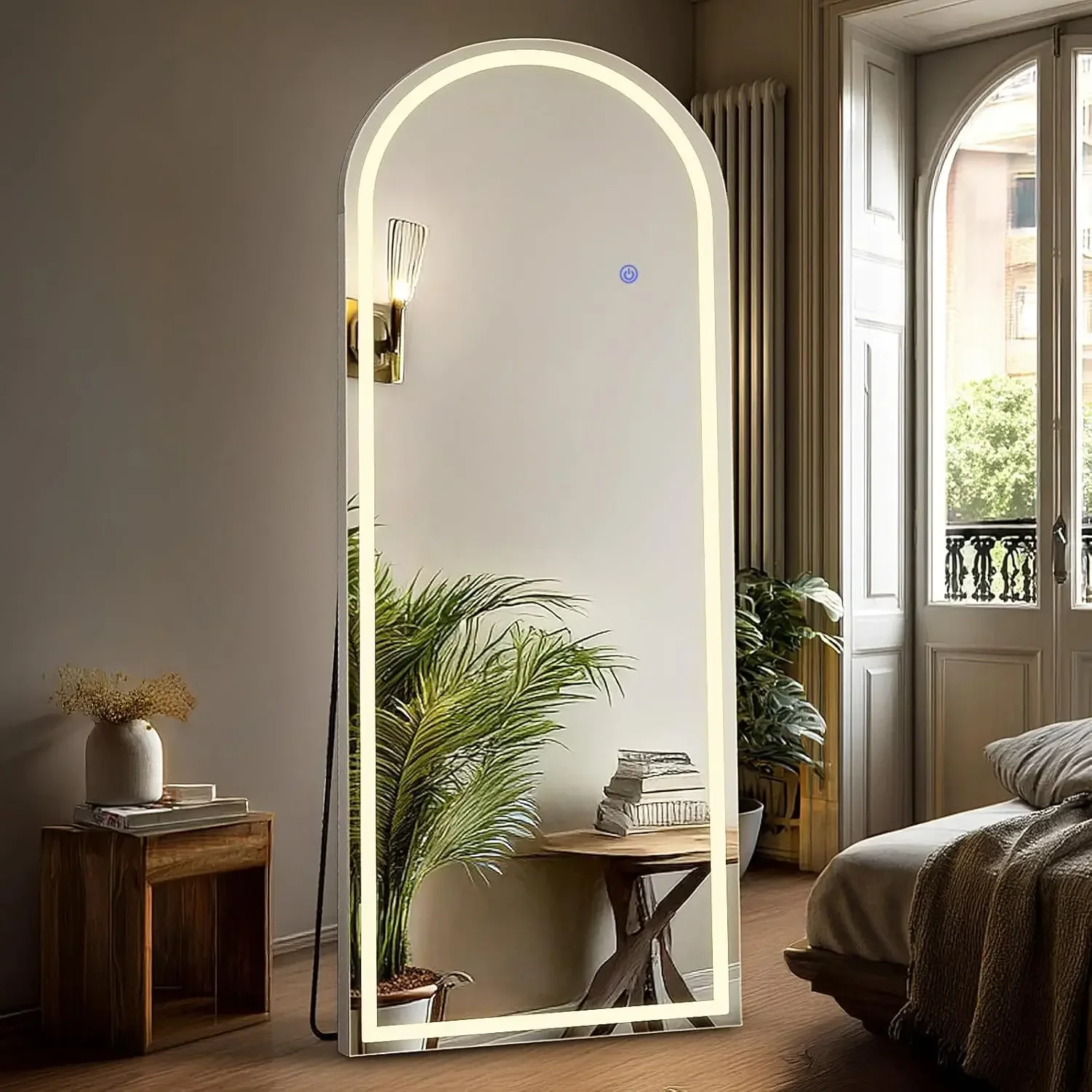 Lighting Decoration Stand - Full Body Wall Mirror with LED