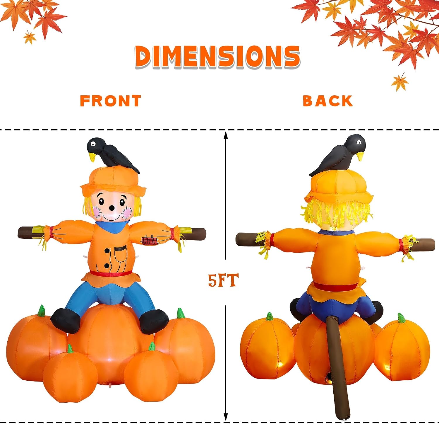 5FT Fall Day Inflatable Decora - огляд і ціна Lighting Decoration Stand