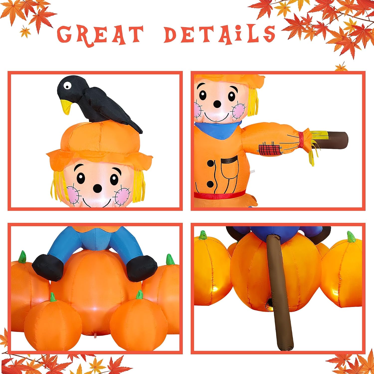 5FT Fall Day Inflatable Decora - огляд і ціна Lighting Decoration Stand
