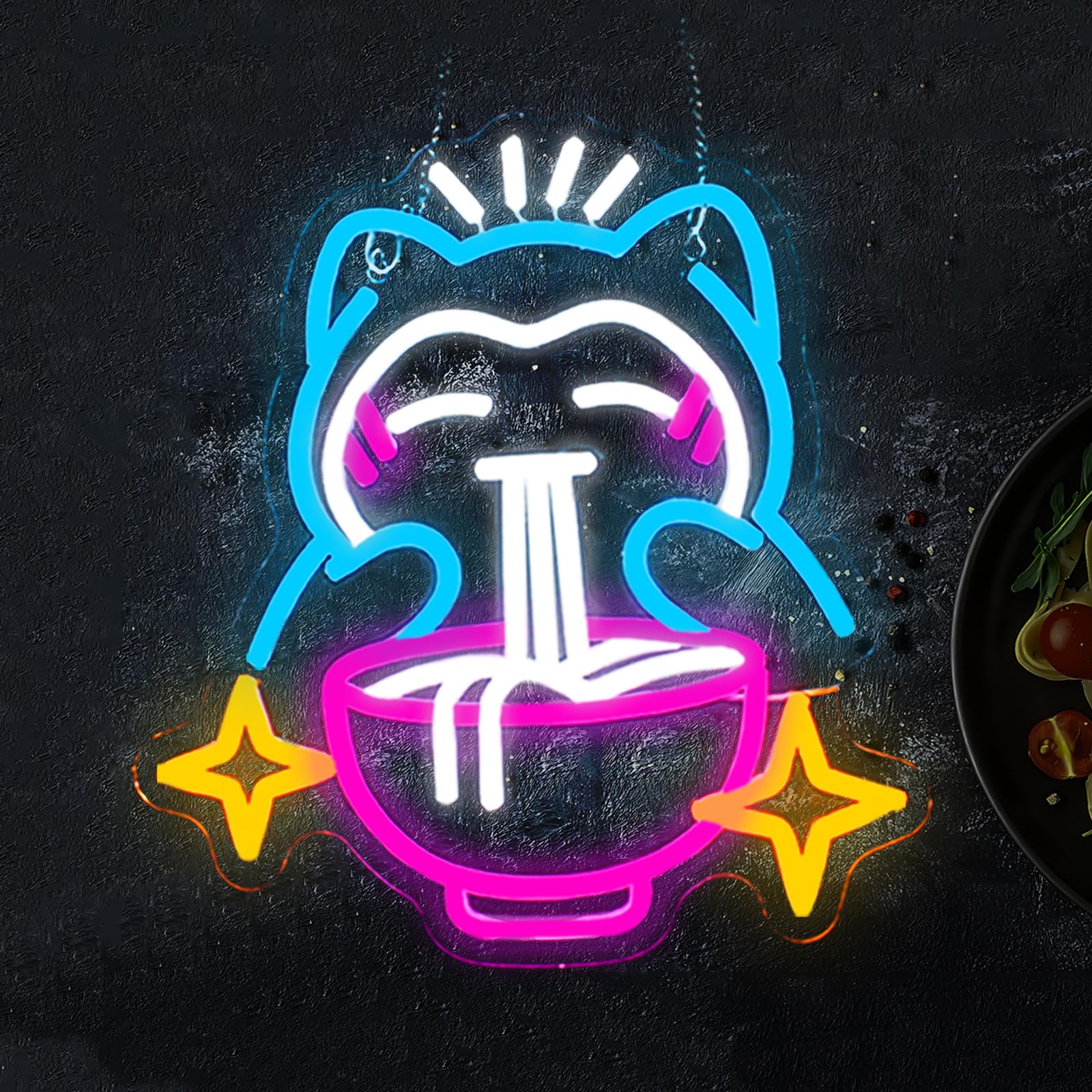 LED Ramen Neon Light - Cute Be - огляд і ціна Restaurant Lighting Decoration