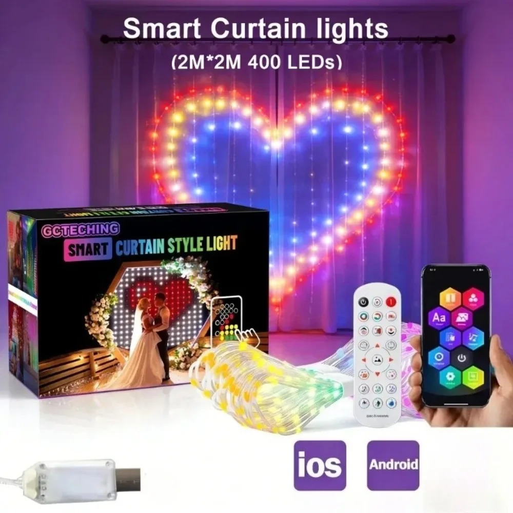 Outdoor LED Pixel Curtain Ligh - огляд і ціна Fairy Light Curtain