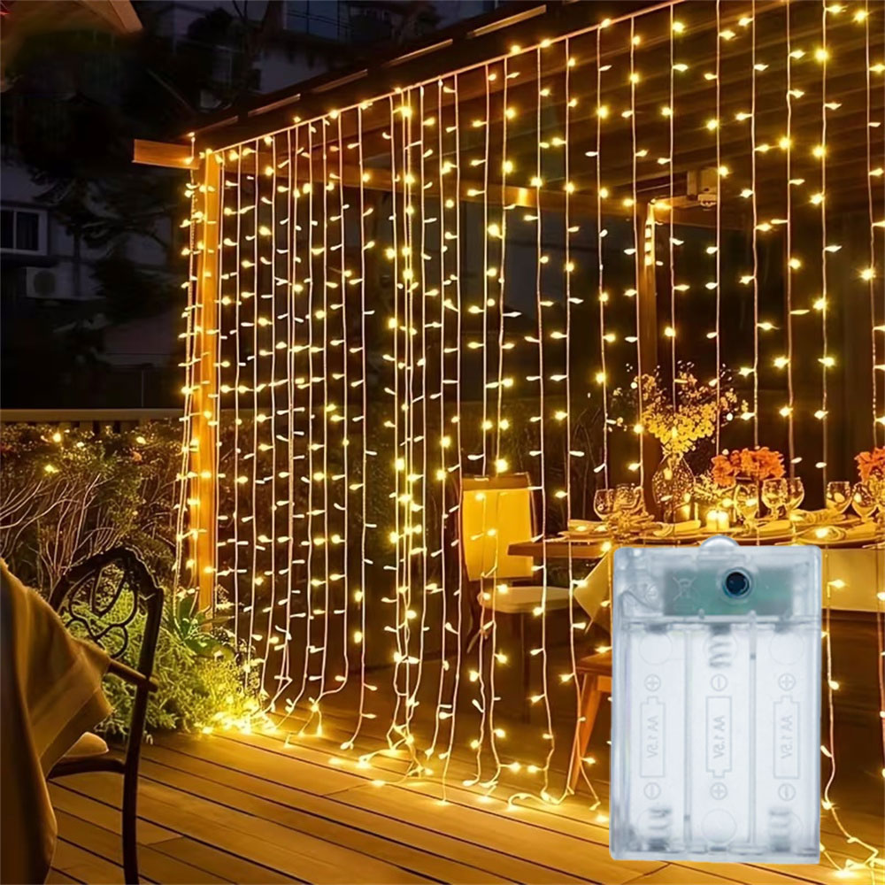 3/6m Curtain LED String Lights - огляд і ціна Fairy Light Curtain