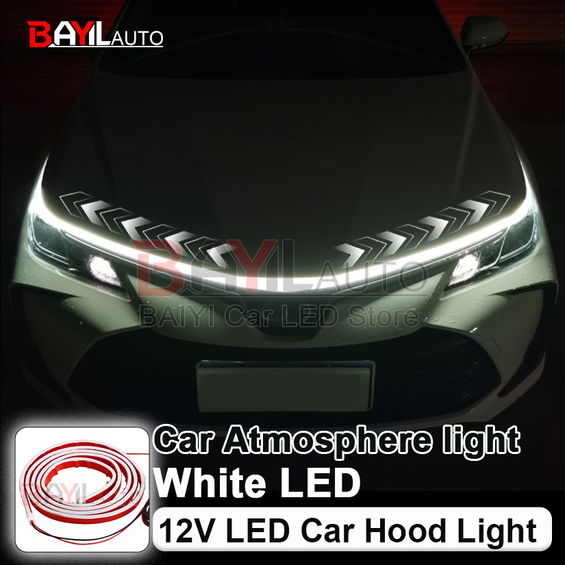 12V White Car Hood Light Strip - огляд і ціна Lighting Bolt Decor