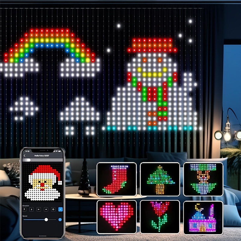 Festive LED Curtain Fairy Ligh - огляд і ціна Fairy Light Curtain