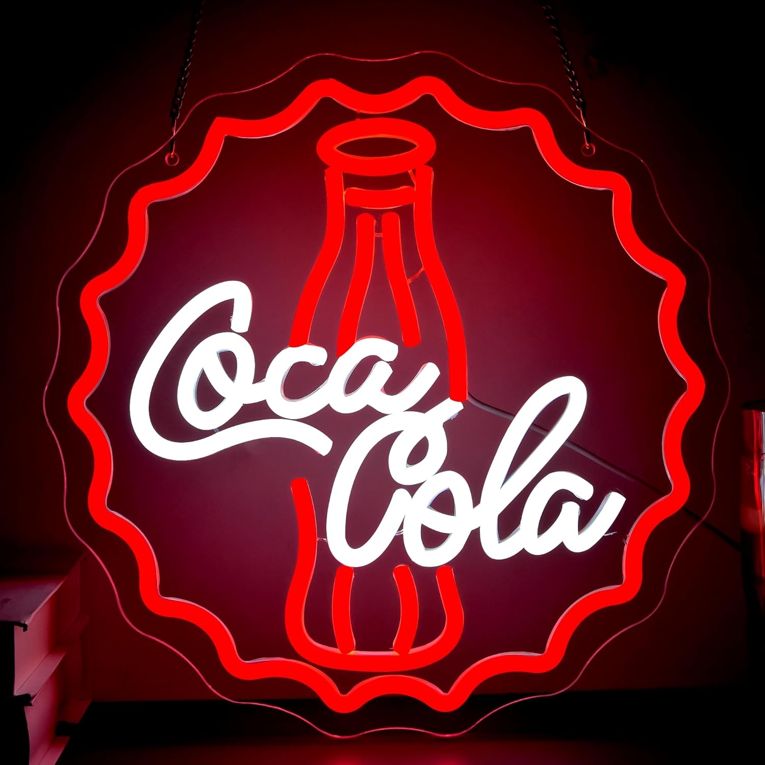 Cola Neon Sign Art Wall Light  - огляд і ціна Restaurant Lighting Decoration
