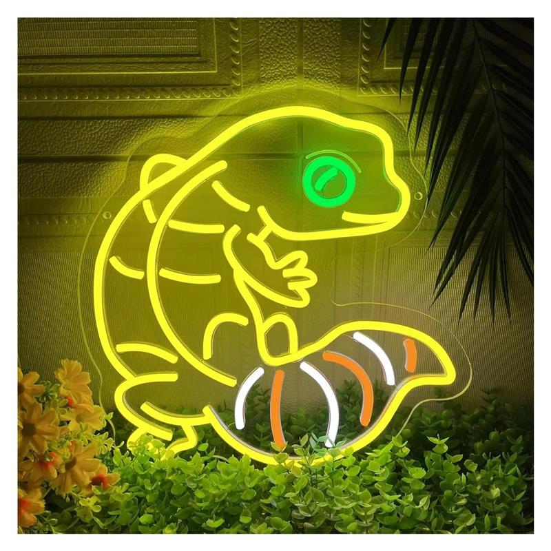 Gecko Shape Neon Sign Anime Li - огляд і ціна Gecko Lighting & Decor