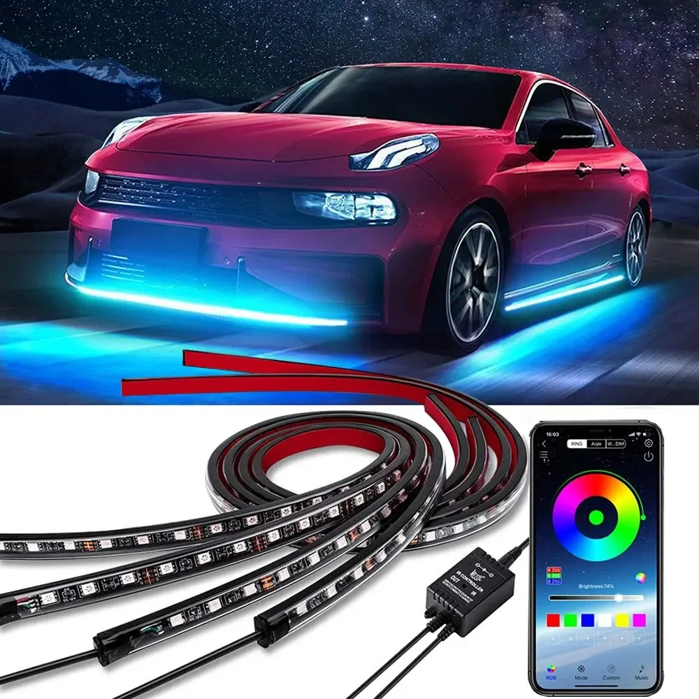 Neon LED RGB Car Underglow Bot - огляд і ціна Lighting Bolt Decor