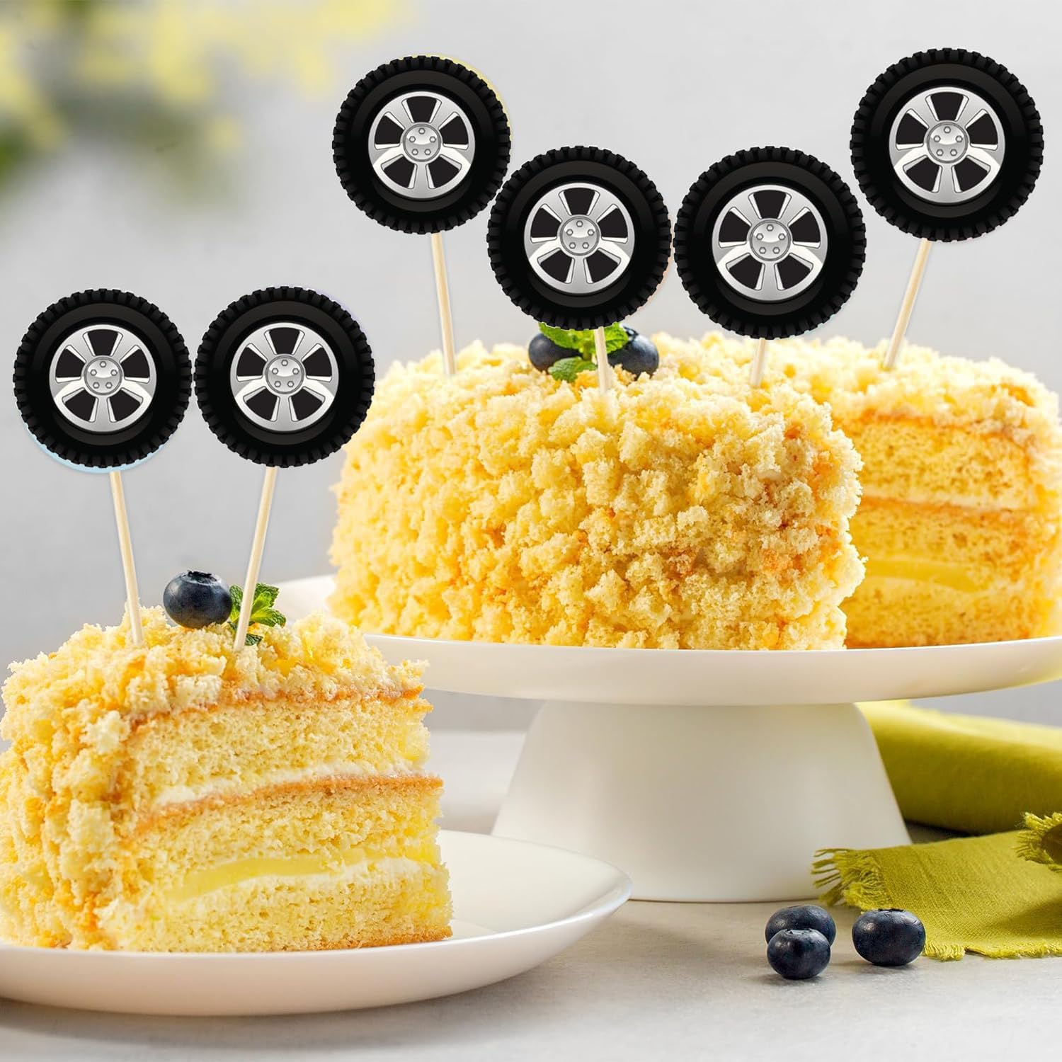 Wheel Racing Car Party Cake De - огляд і ціна Lighting Mcqueen Birthday Decor