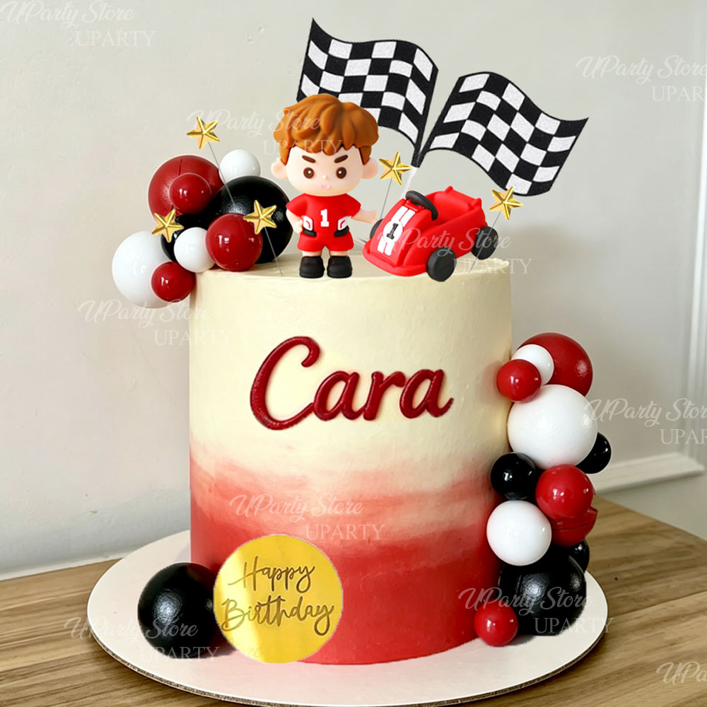 Red Racing Car Cake Toppers Re - огляд і ціна Lighting Mcqueen Birthday Decor