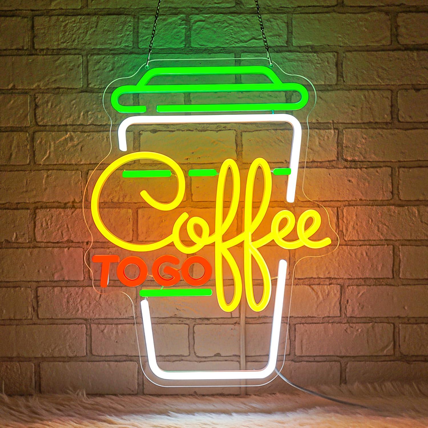 Coffee Neon Sign USB Dimmable  - огляд і ціна Restaurant Lighting Decoration