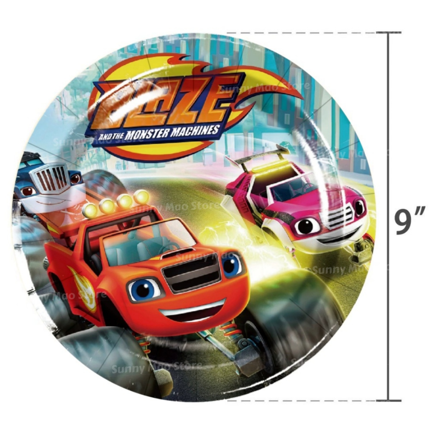 Blaze Monster Birthday Decorat - огляд і ціна Lighting Mcqueen Birthday Decor