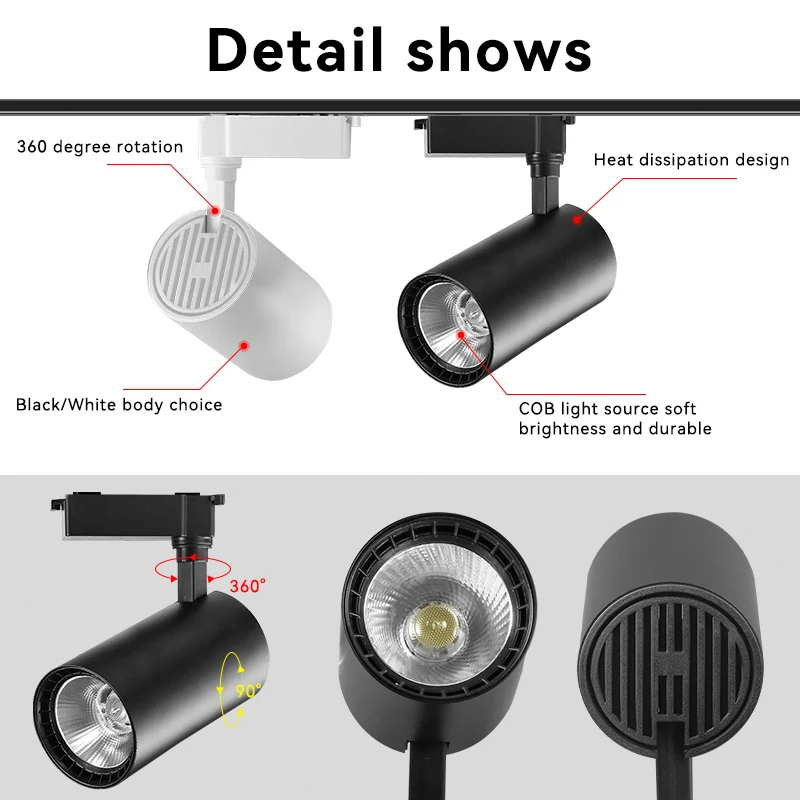 Set LED Track Light 110v 220v  - огляд і ціна Decor Lighting Fixtures