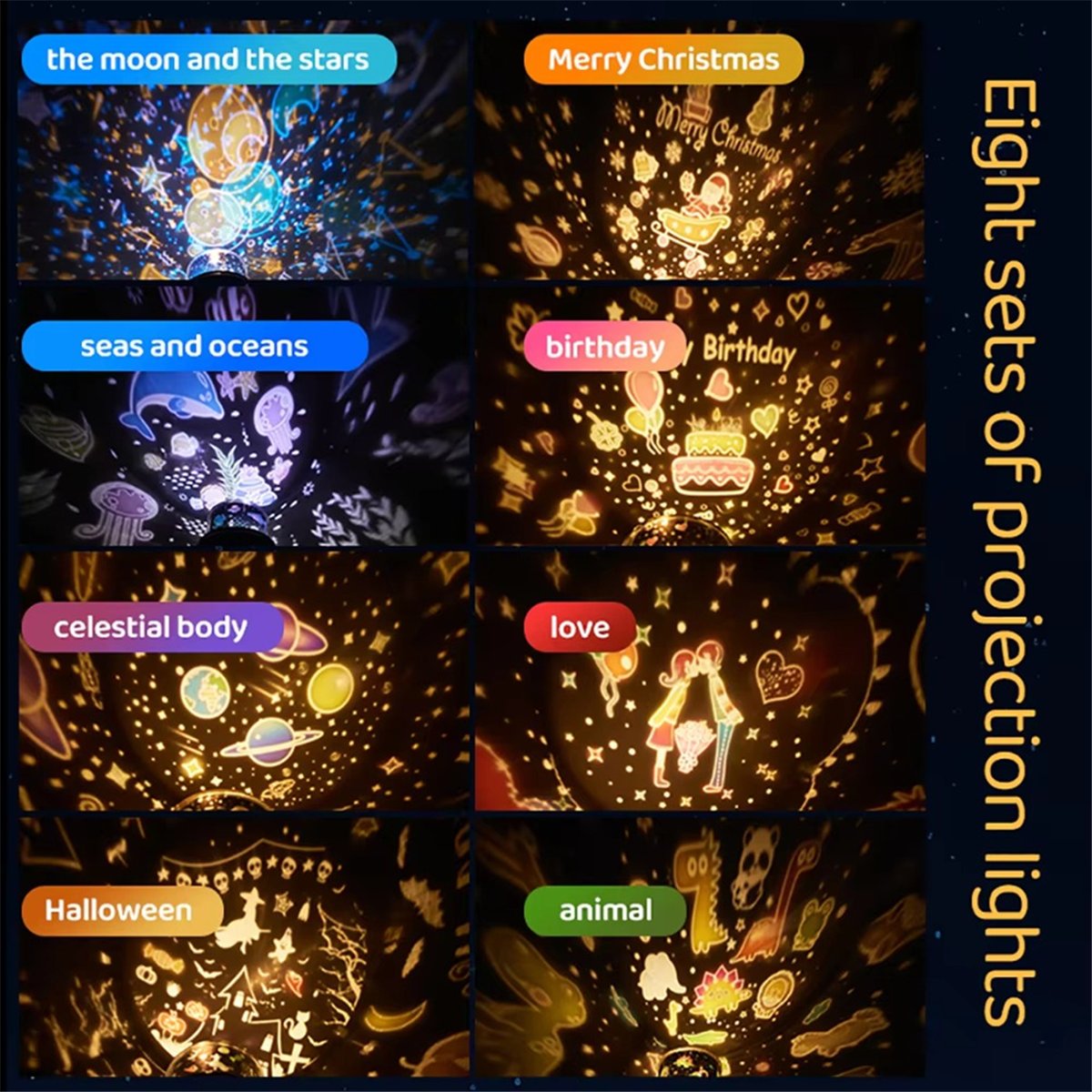 HOT! Cute Projector Night Ligh - огляд і ціна Lightings Decoration
