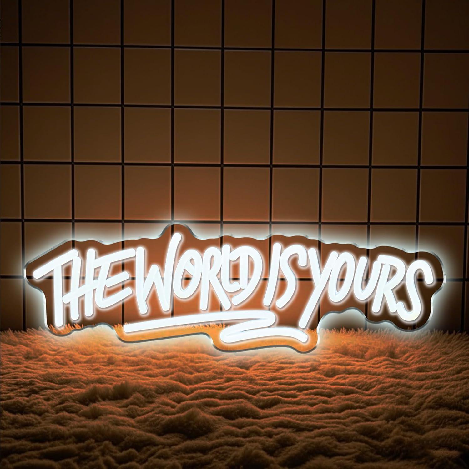 The World is Yours Neon Sign U - огляд і ціна Lighting Decor For Wedding