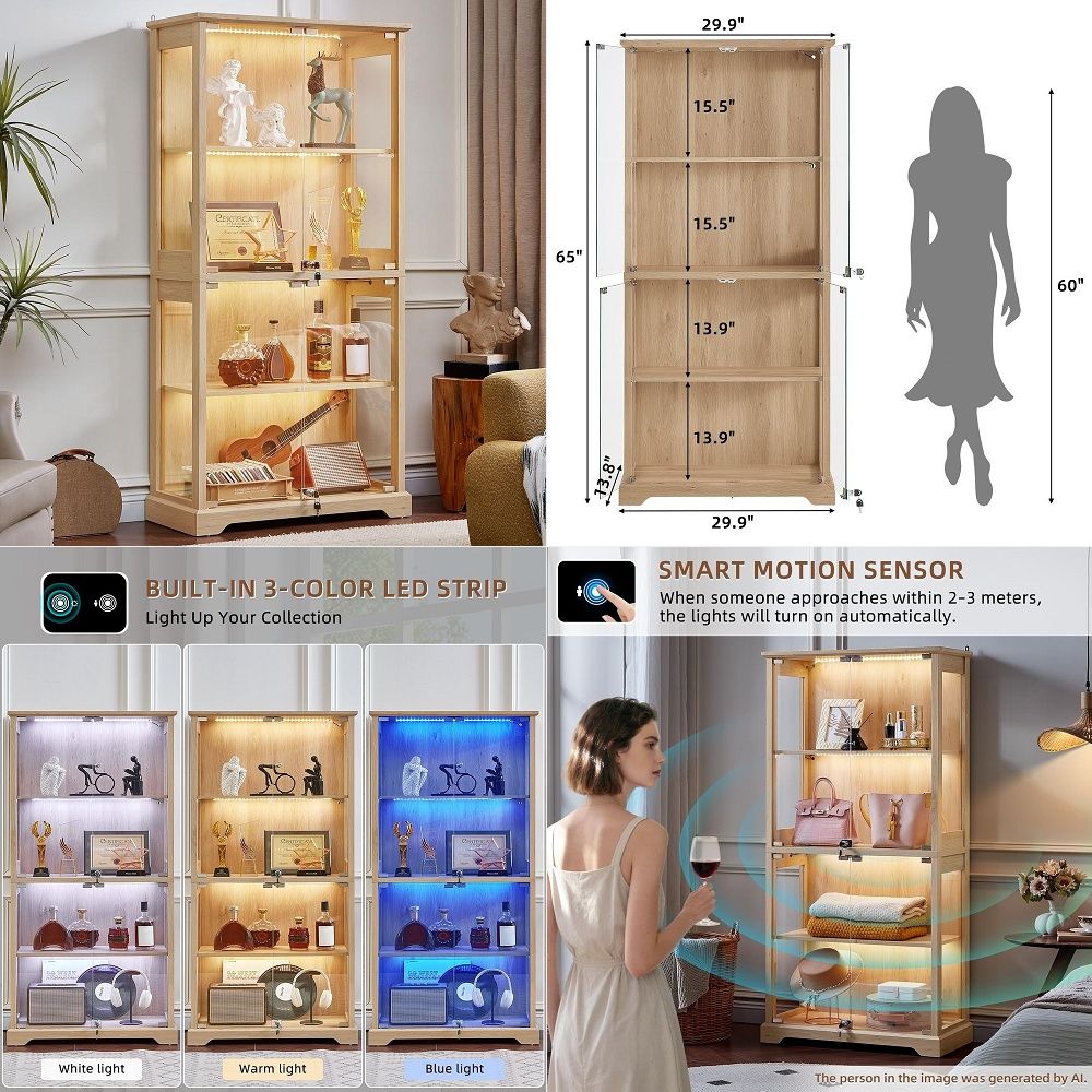 Farmhouse Glass Display Cabine - огляд і ціна Lighting & Home Decor Studio
