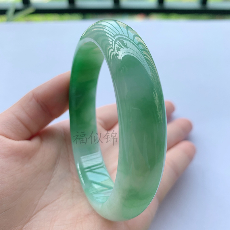 Old Mine Icy Jadeite Bracelet, - огляд і ціна Lighting & Home Decor Studio