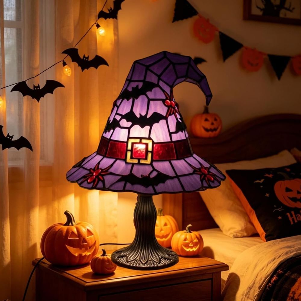 Stained Glass Witch Hat Lamp G - огляд і ціна Lighting Decoration Stand
